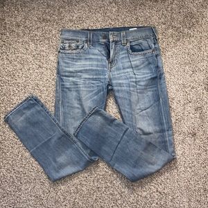 True Religion jeans. Blue. Ricky Relaxed Straight fit. Size 32.